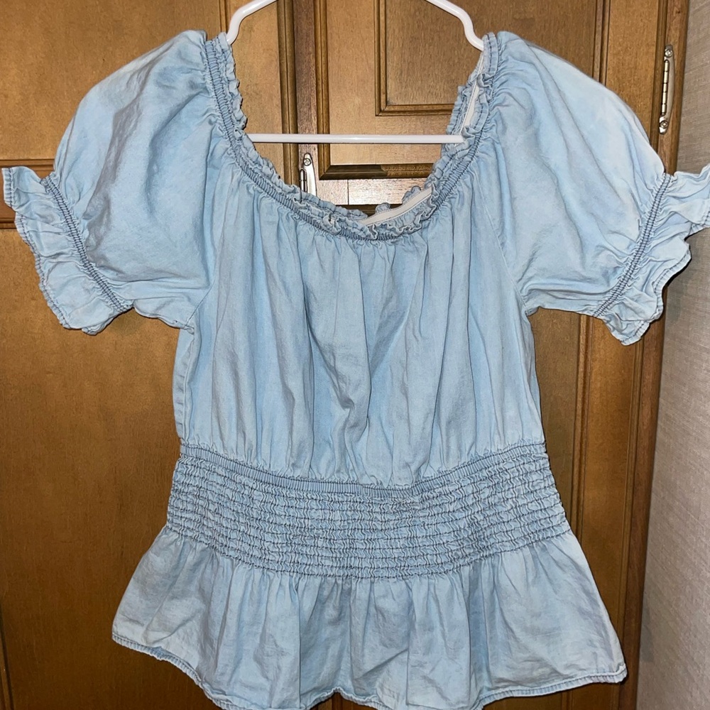 Off The Shoulder Denim Top